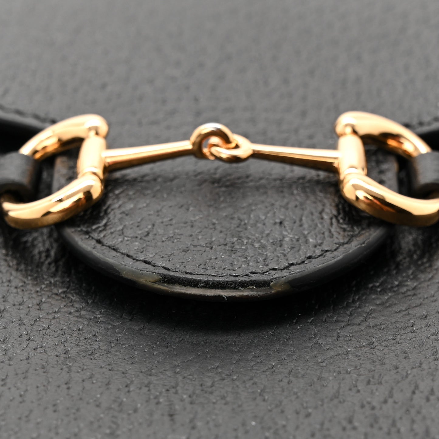 Dollar Calfskin Vertical Horsebit 1955 Crossbody Bag Black