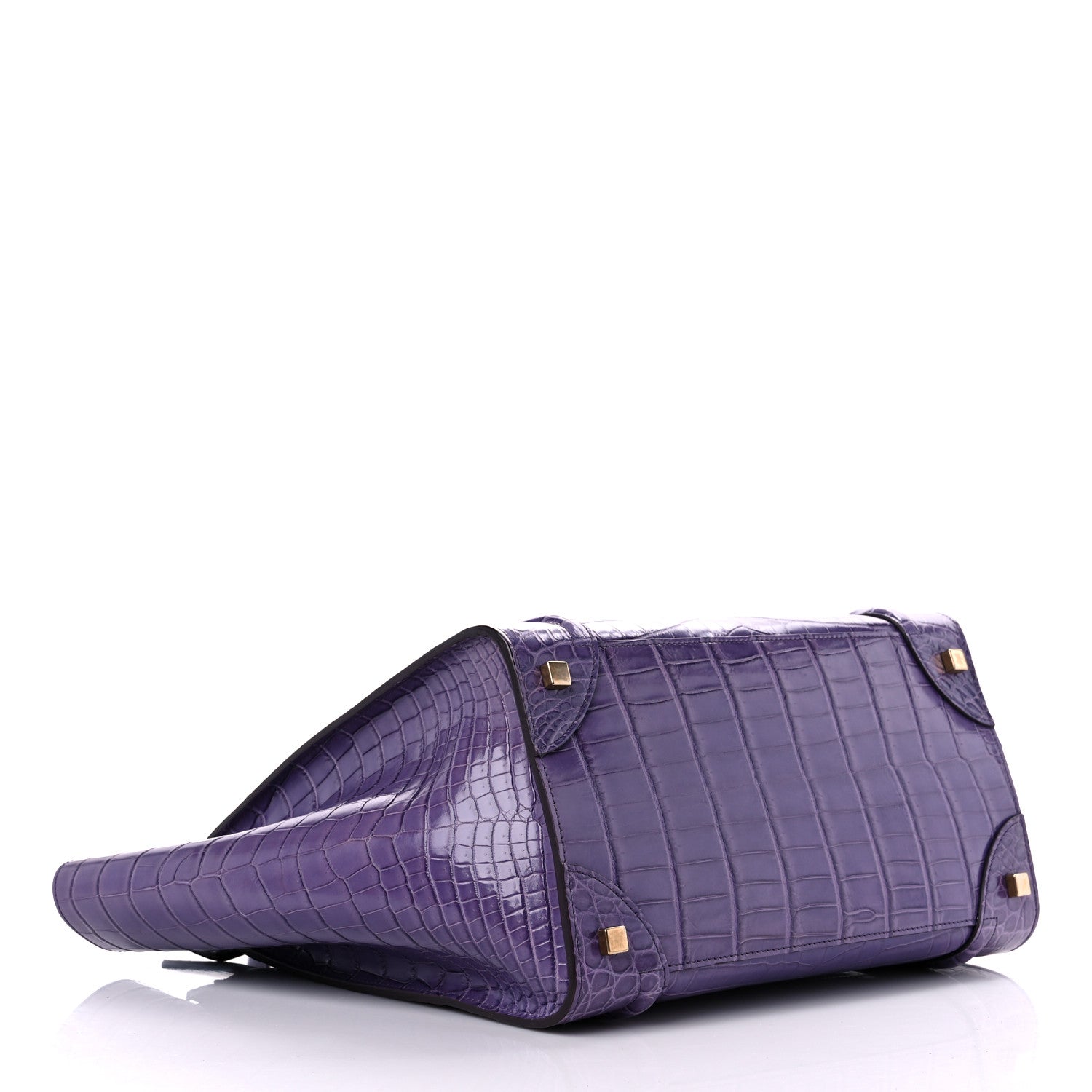Celine Crocodile Mini Luggage Purple 1127542 – FASHIONPHILE