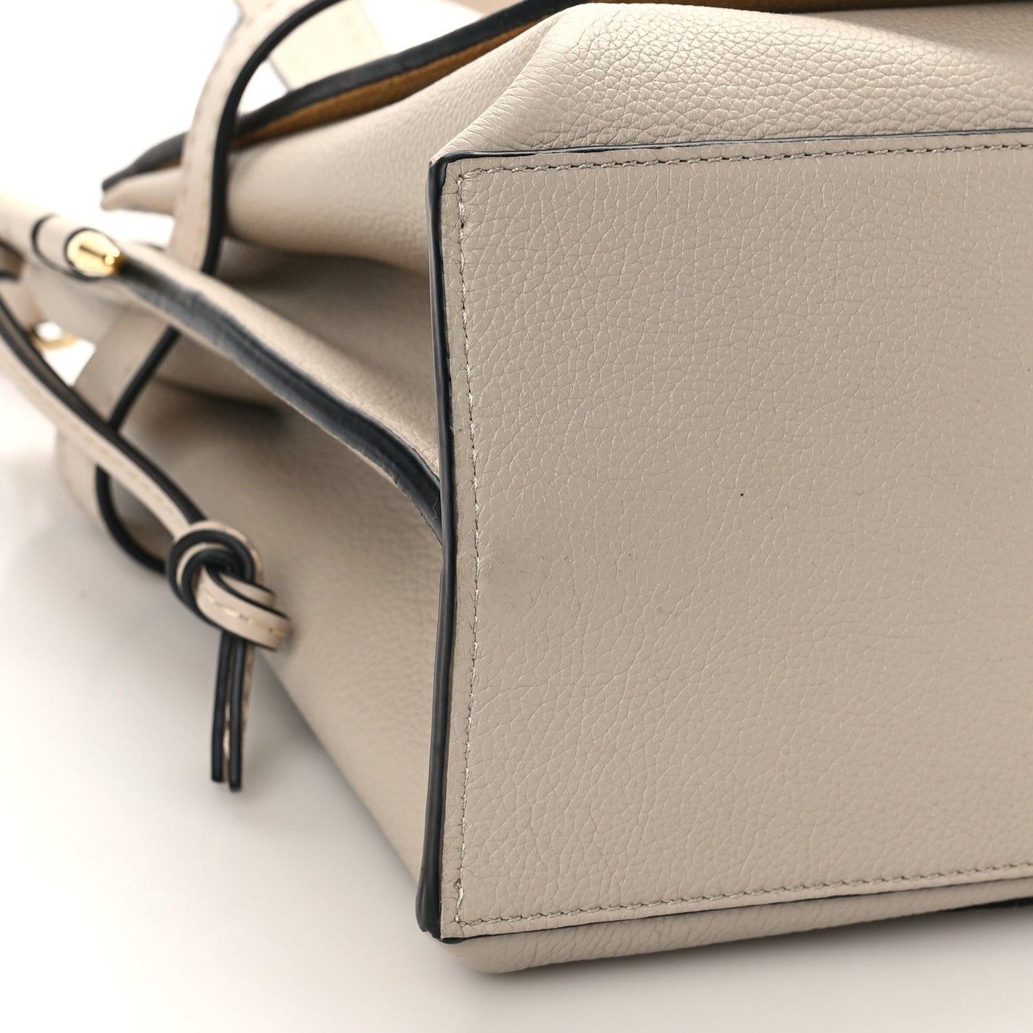 Calfskin Small Gate Tote Beige