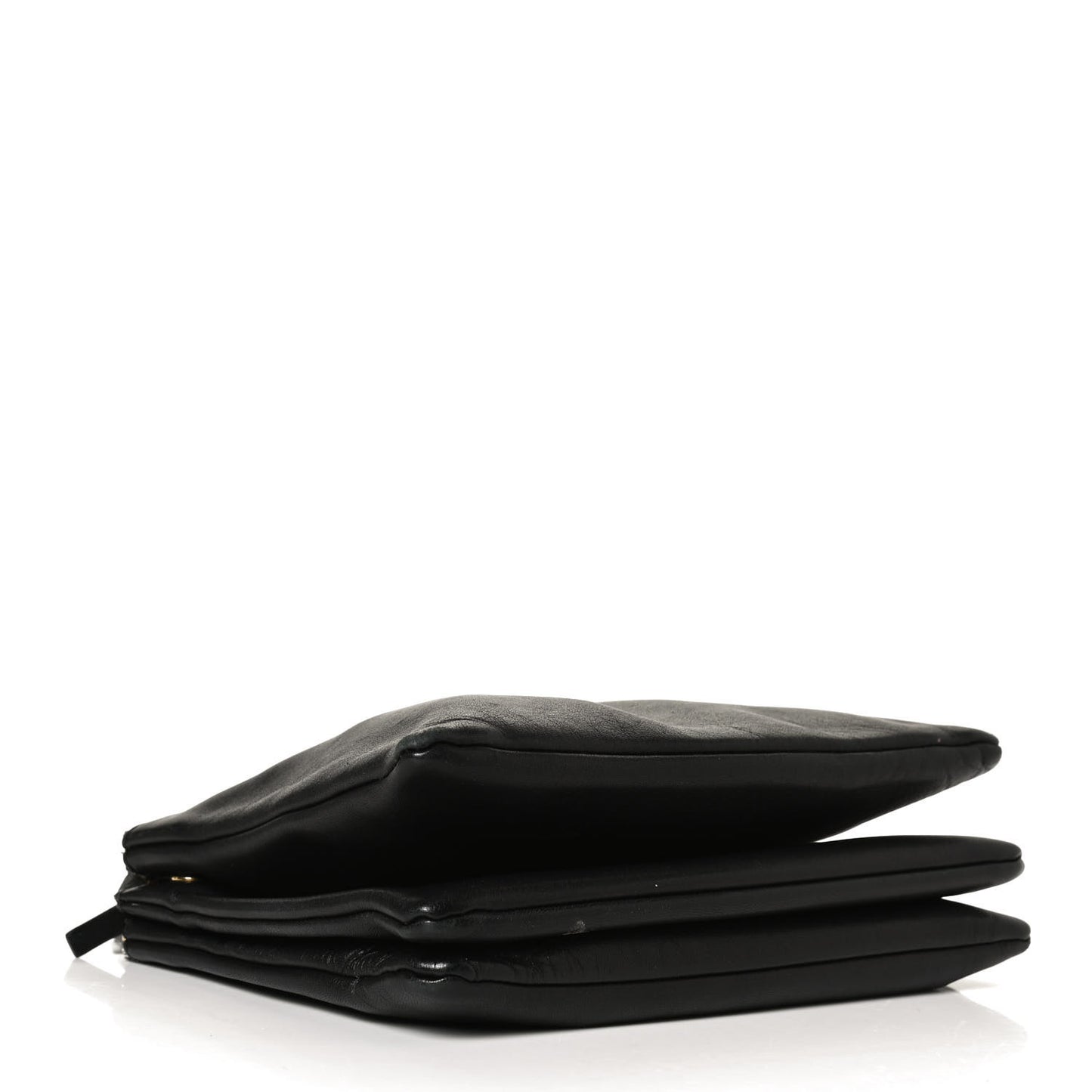 Lambskin Trio Crossbody Bag Black