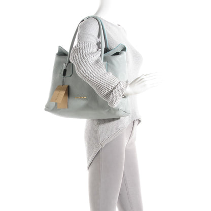 Burberry London Grainy Calfskin Medium Baynard Tote Sky Blue 3 of 10
