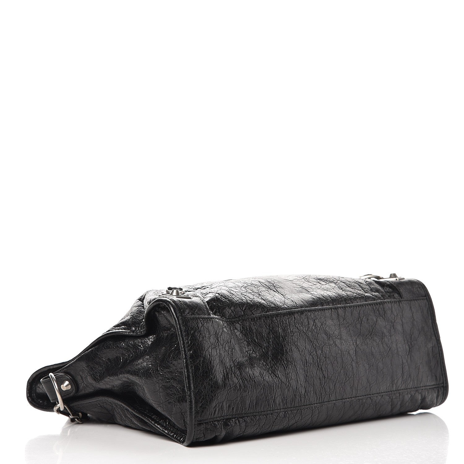 Balenciaga Agneau Silver Metallic Edge Hardware City Black 4 of 8
