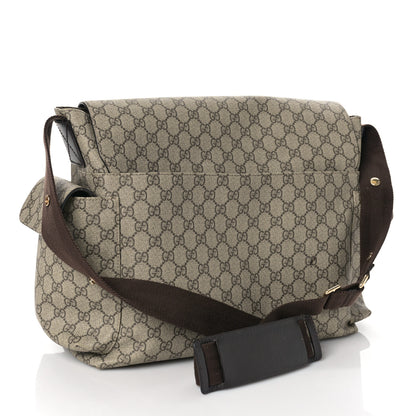 Gucci GG Plus Monogram Messenger Diaper Bag Dark Brown 4 of 12