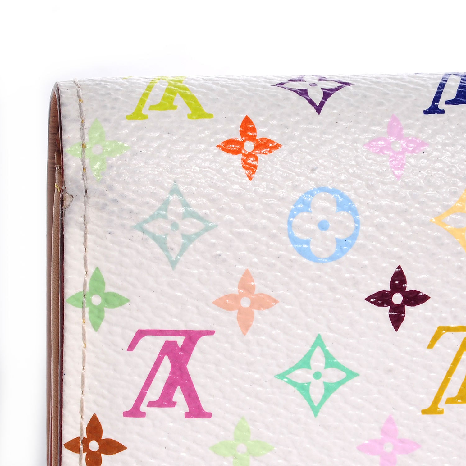 Louis Vuitton Monogram Multicolor Sarah Wallet White 4 of 8