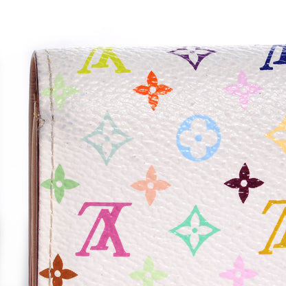 Louis Vuitton Monogram Multicolor Sarah Wallet White 4 of 8