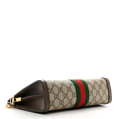 Gucci GG Supreme Monogram Web Small Ophidia Chain Shoulder Bag Brown 5 of 10