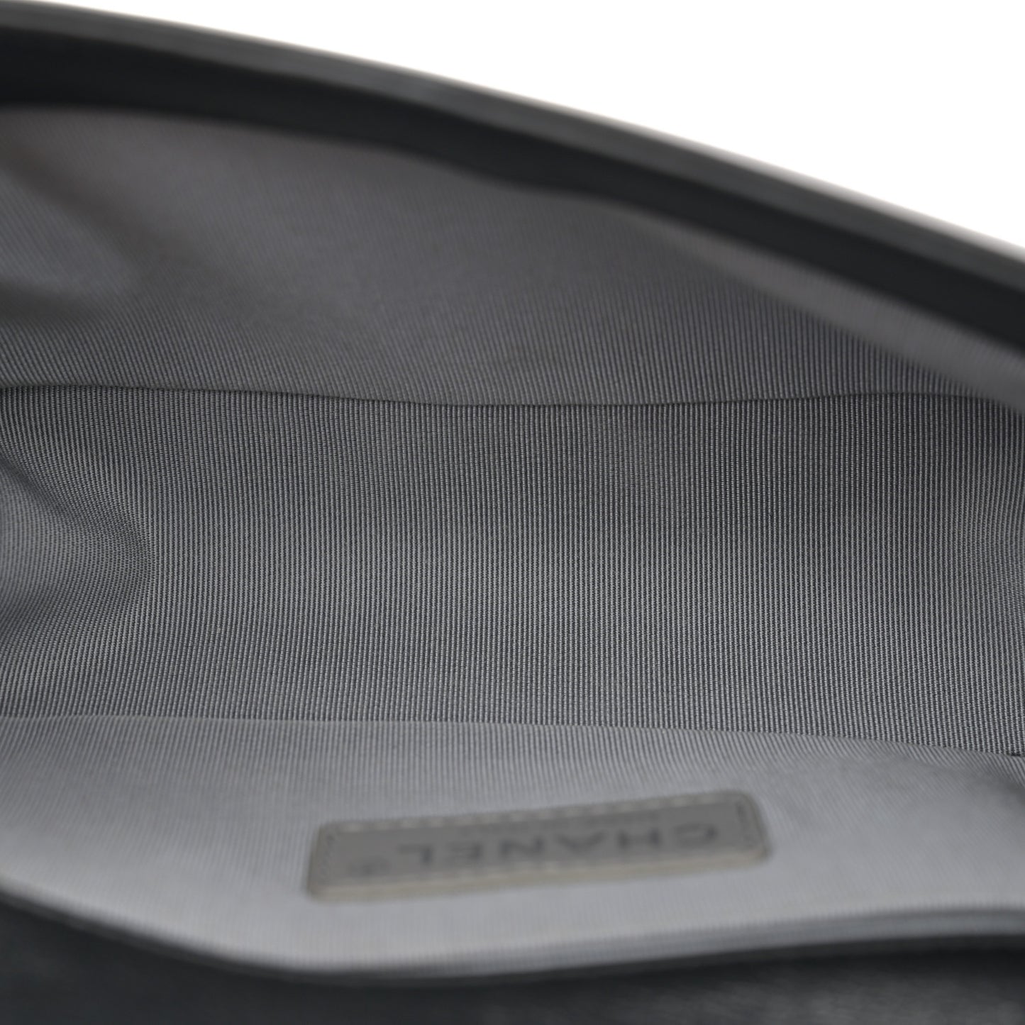 Calfskin Quilted Small Boy Flap Black