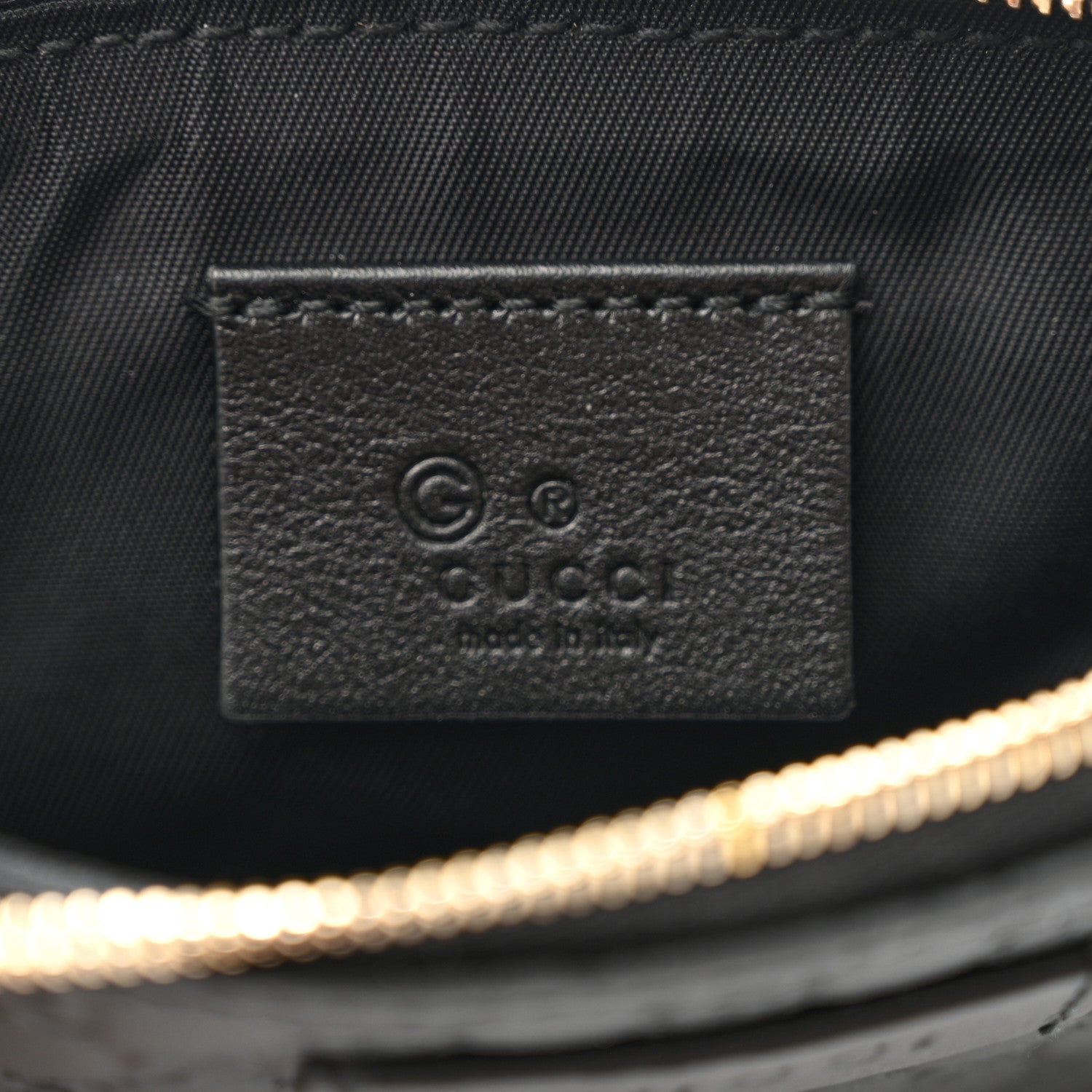 Gucci Microguccissima Key Ring Coin Case Black 6 of 10
