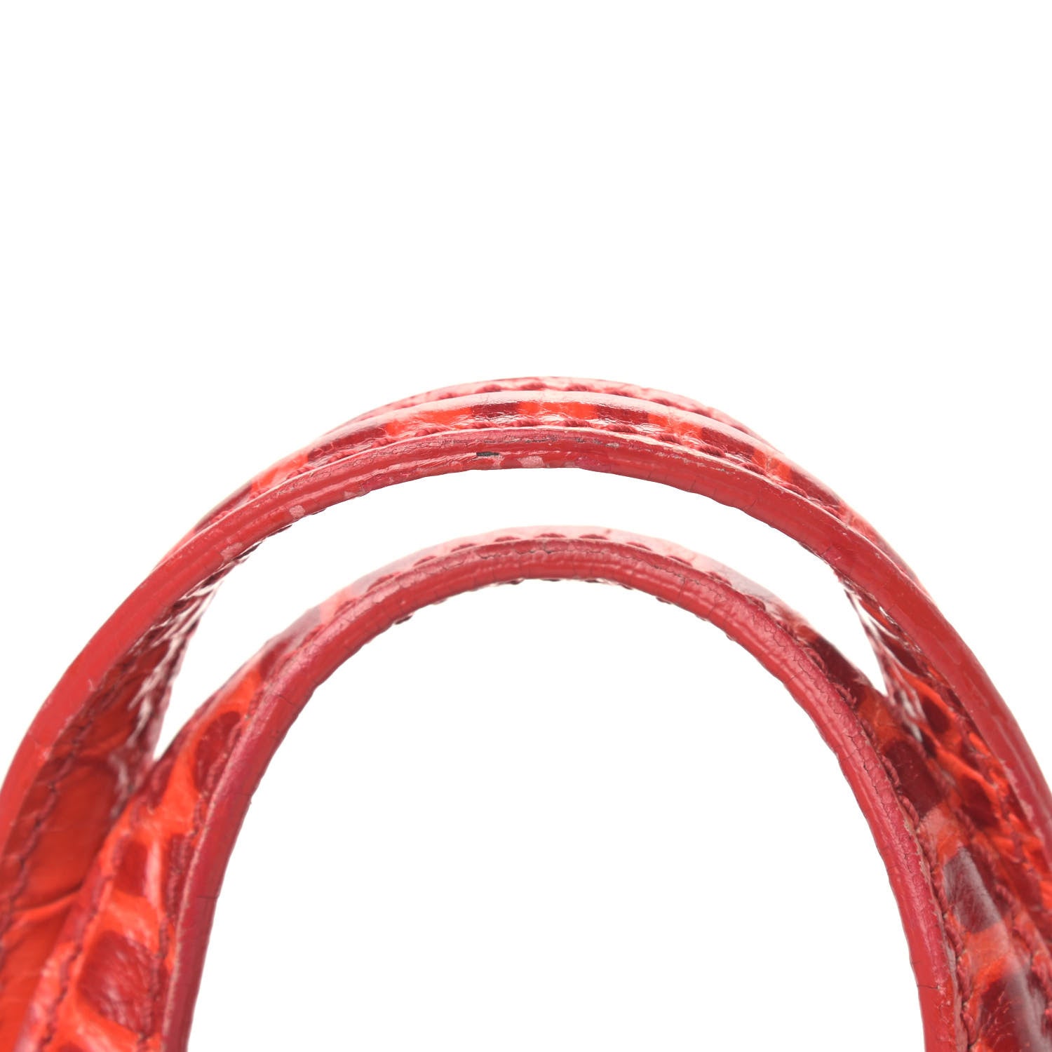 Givenchy Calfskin Crocodile Embossed Micro Nightingale Red 12 of 13