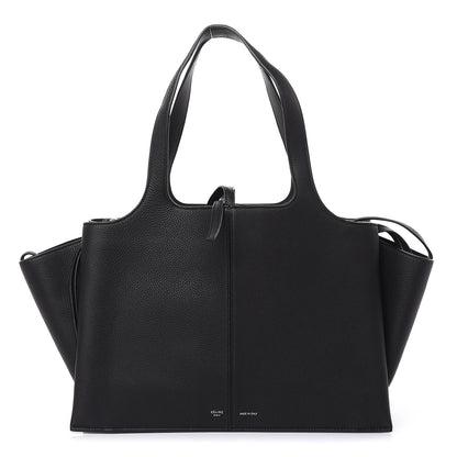 Celine Baby Grained Calfskin Medium Tri-Fold Bag Black 1 of 9