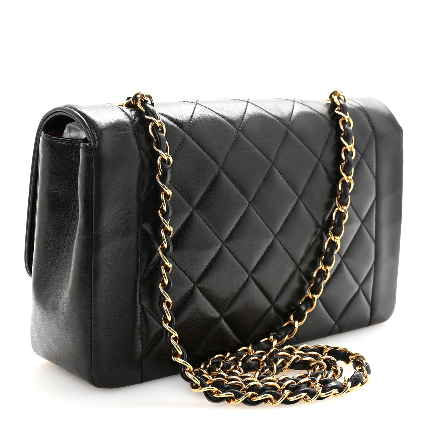 Chanel Lambskin Quilted Medium Single Flap Black 3 of 10
