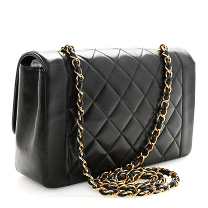 Chanel Lambskin Quilted Medium Single Flap Black 3 of 10