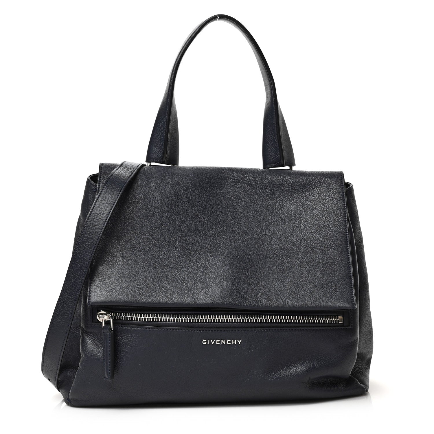 Givenchy Calfskin Medium Pandora Pure Flap Bag Blue 1 of 8