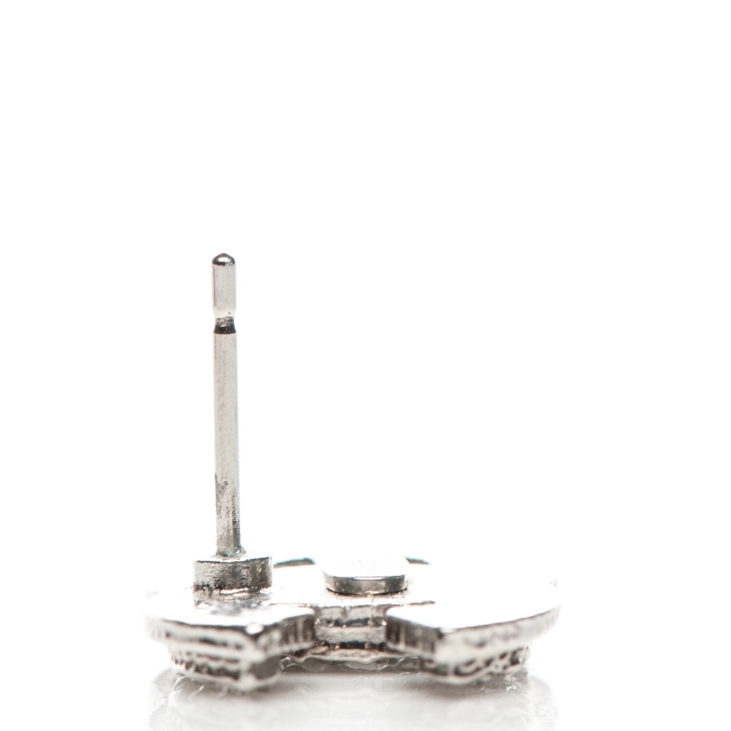 Crystal CC Earrings Silver