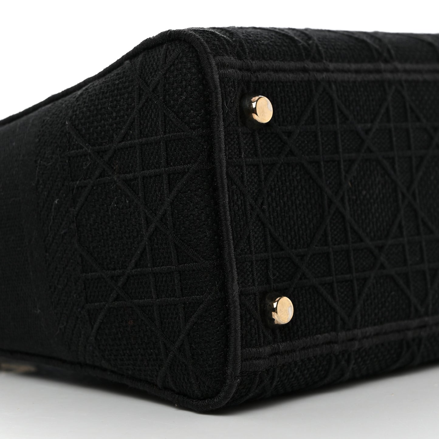 Canvas Embroidered Cannage Medium Lady D-Lite Black