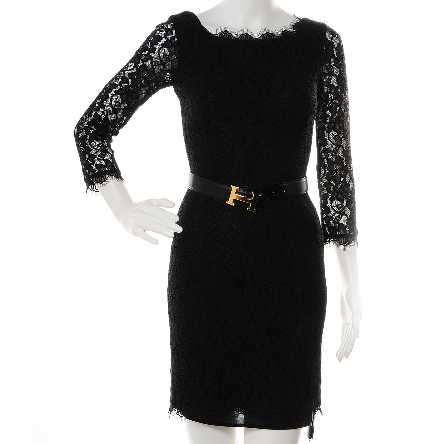 Box Courchevel Reversible Constance Polished Gold 32mm H Belt 80 Noir Gold