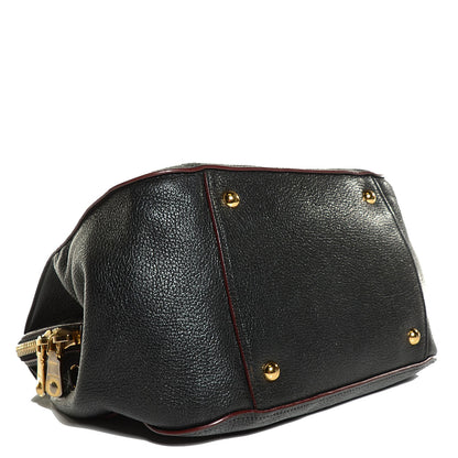 Miu Miu Goatskin Madras Bauletto Nero Black 4 of 8