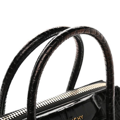 Givenchy Calfskin Crocodile Embossed Small Antigona Black 13 of 14