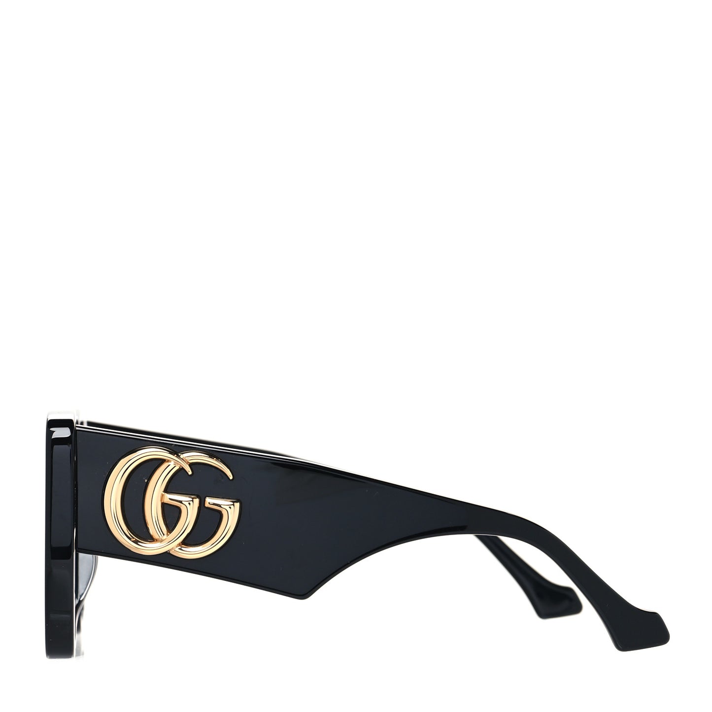 Acetate Square Frame Sunglasses GG0956S Black