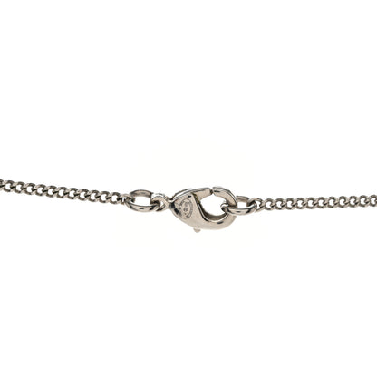 Chanel Crystal CC Star Pearl Drop Necklace Silver 4 of 5