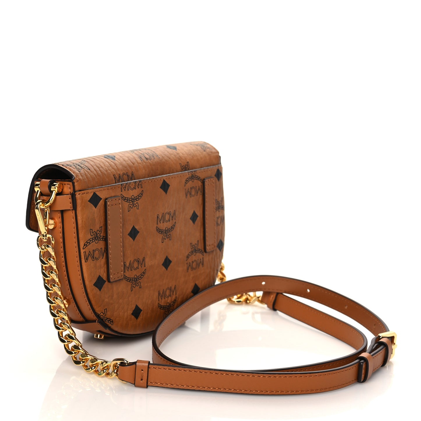 Visetos Mini Patricia Crossbody Bag Cognac
