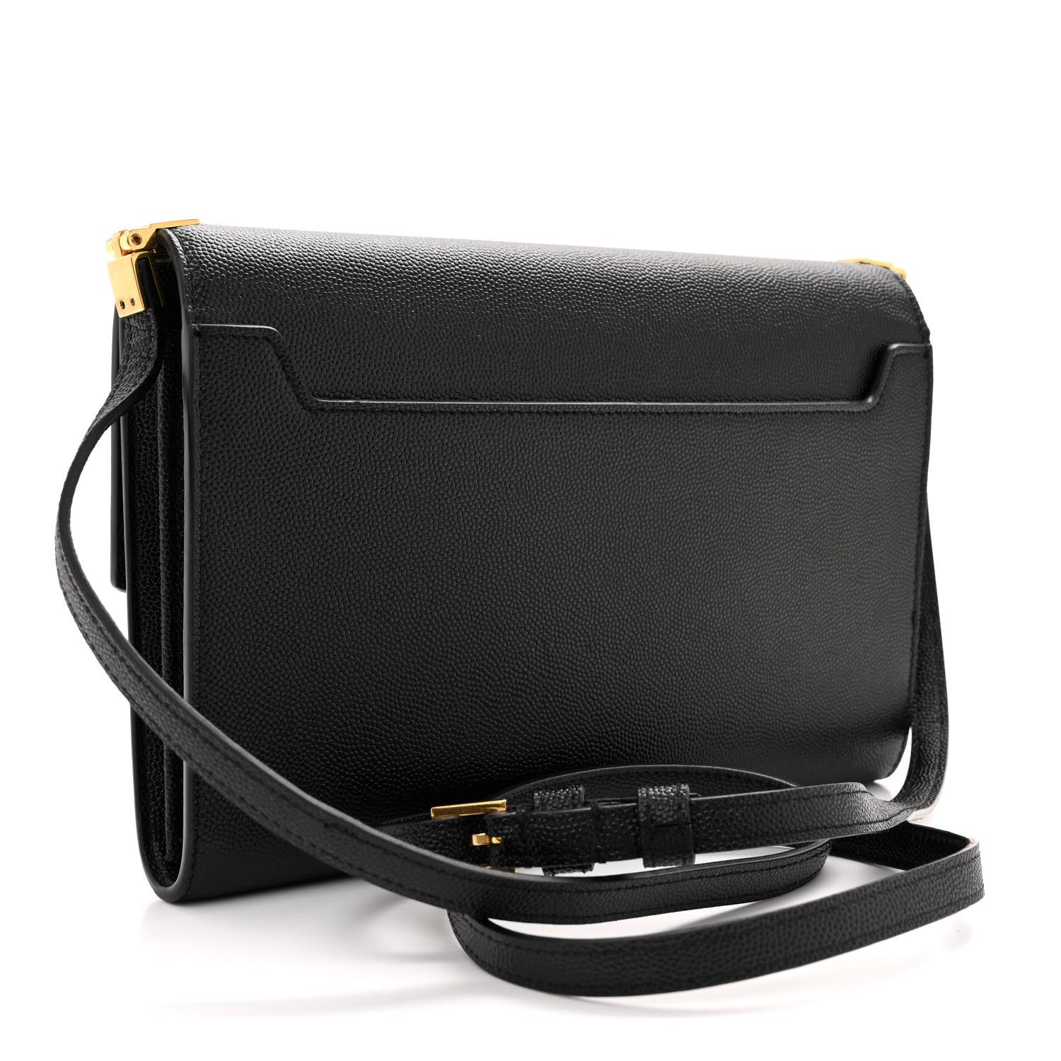 Saint Laurent Grain De Poudre Mini Uptown Crossbody Bag Black 3 of 10