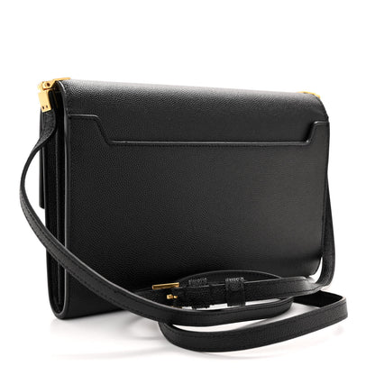 Saint Laurent Grain De Poudre Mini Uptown Crossbody Bag Black 3 of 10