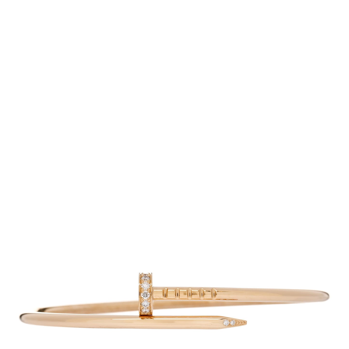 18K Yellow Gold Diamond Small Juste Un Clou Bracelet 15