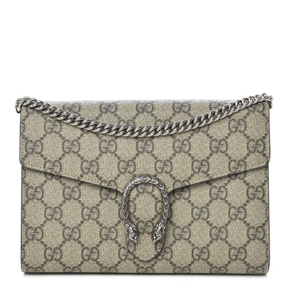 Gucci GG Supreme Monogram Mini Dionysus Chain Wallet Beige Black 1 of 9