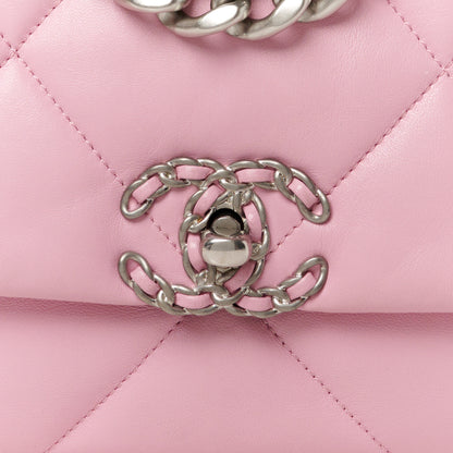 Chanel Lambskin Quilted Medium Chanel 19 Flap Pink 8 of 10