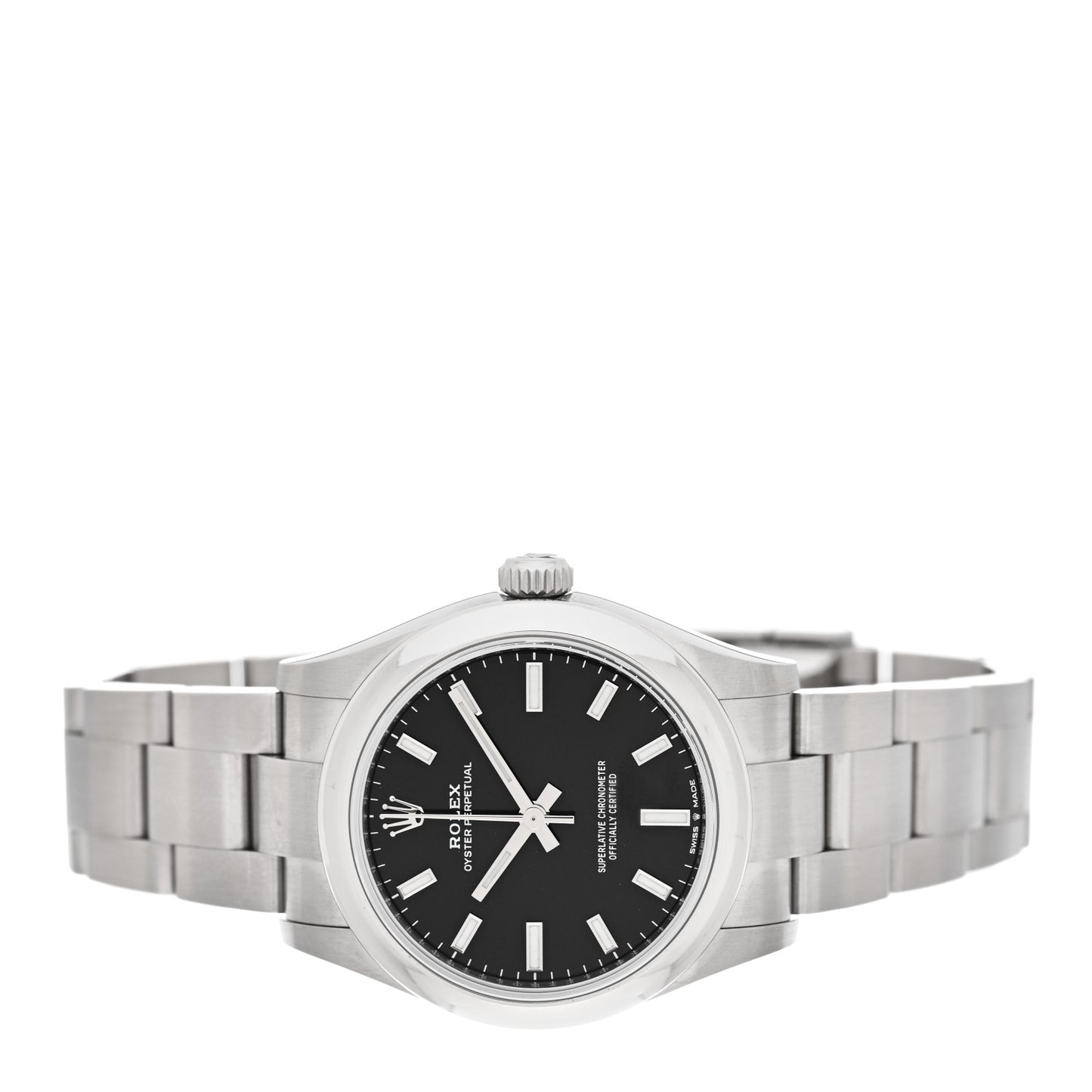 Stainless Steel 31mm Oyster Perpetual Watch Bright Black 277200