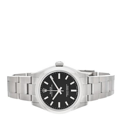Rolex Stainless Steel 31mm Oyster Perpetual Watch Bright Black 277200 2 of 5
