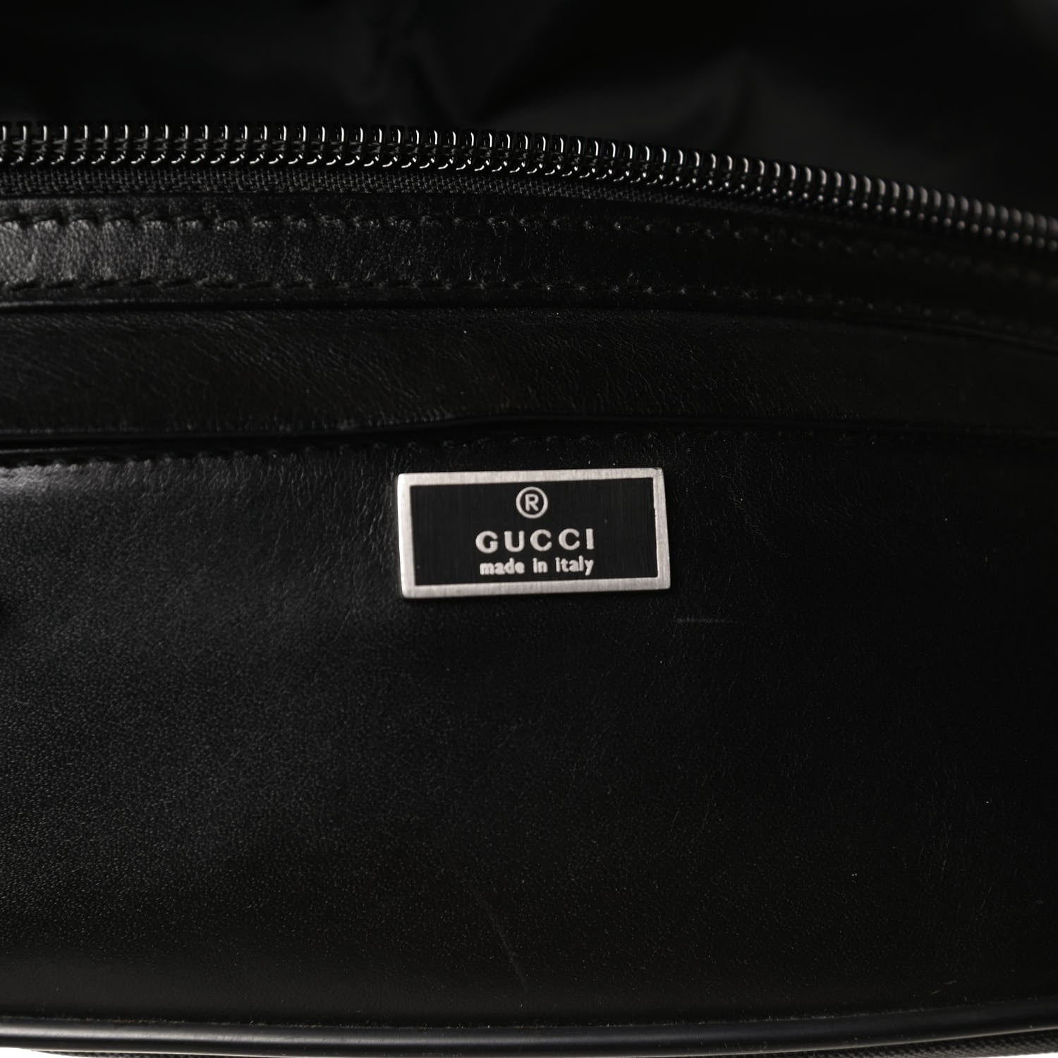 Gucci Canvas Calfskin Belt Bag Black 8 of 11