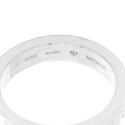 Bulgari 18K White Gold Diamond B.Zero1 Essential Band Ring 54 7 4 of 5