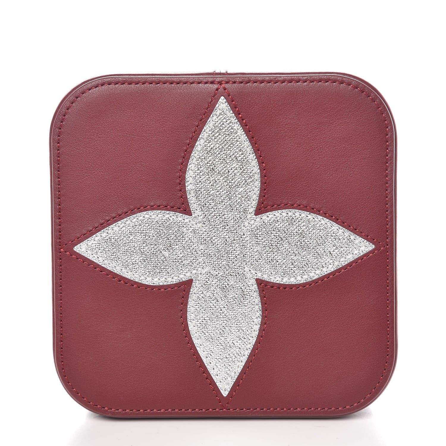 Louis Vuitton Monogram Clarence Box MM Burgundy 3 of 9