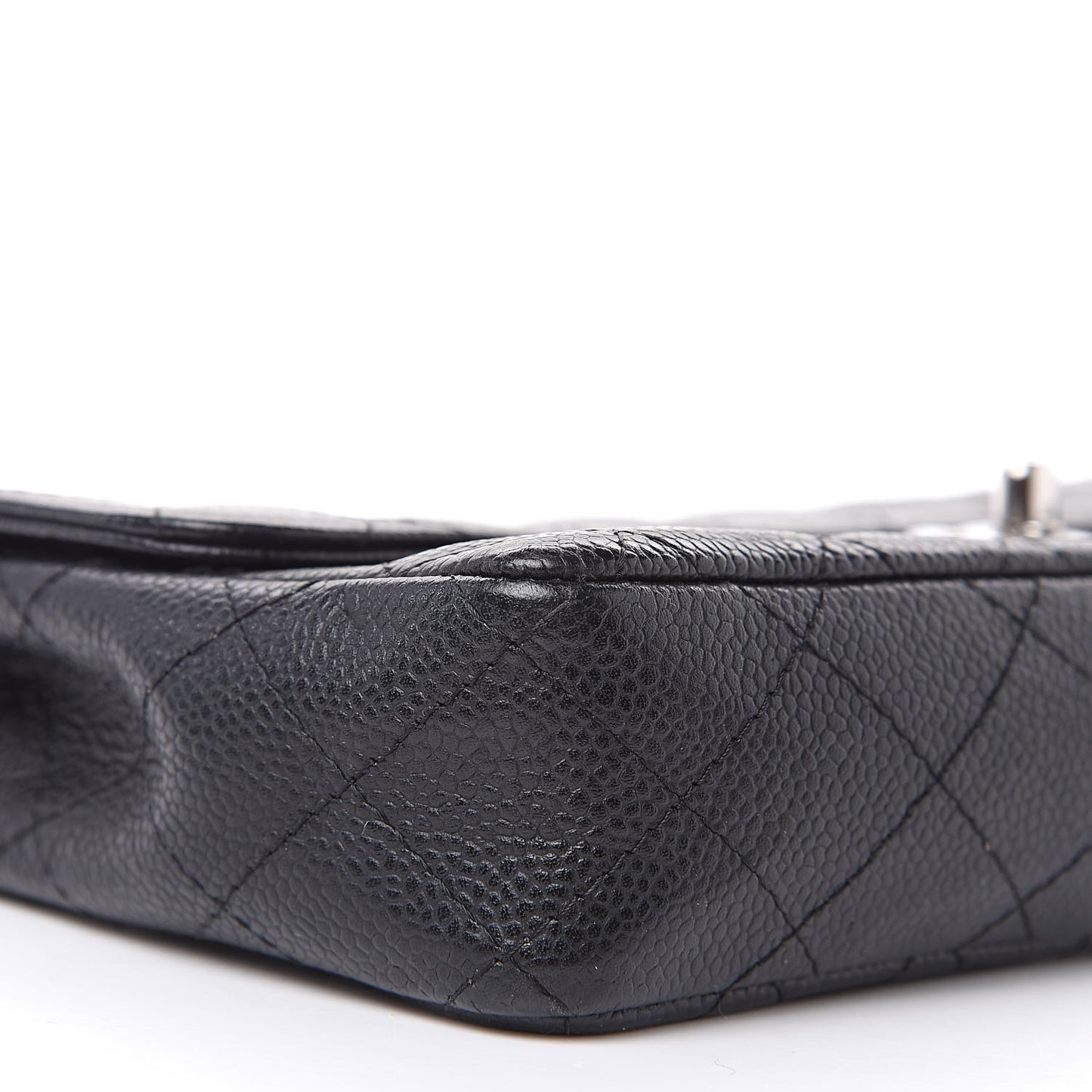Caviar Quilted East West Flap Black