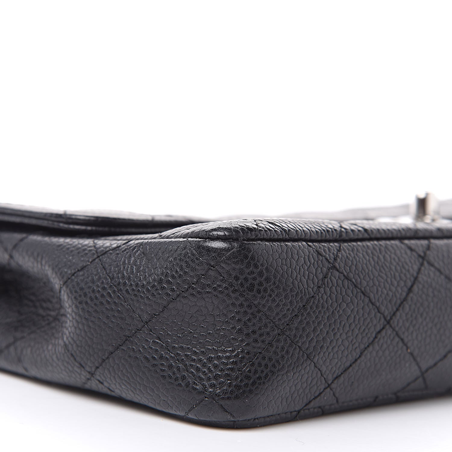 Chanel Caviar Quilted East West Flap Black 8 of 11