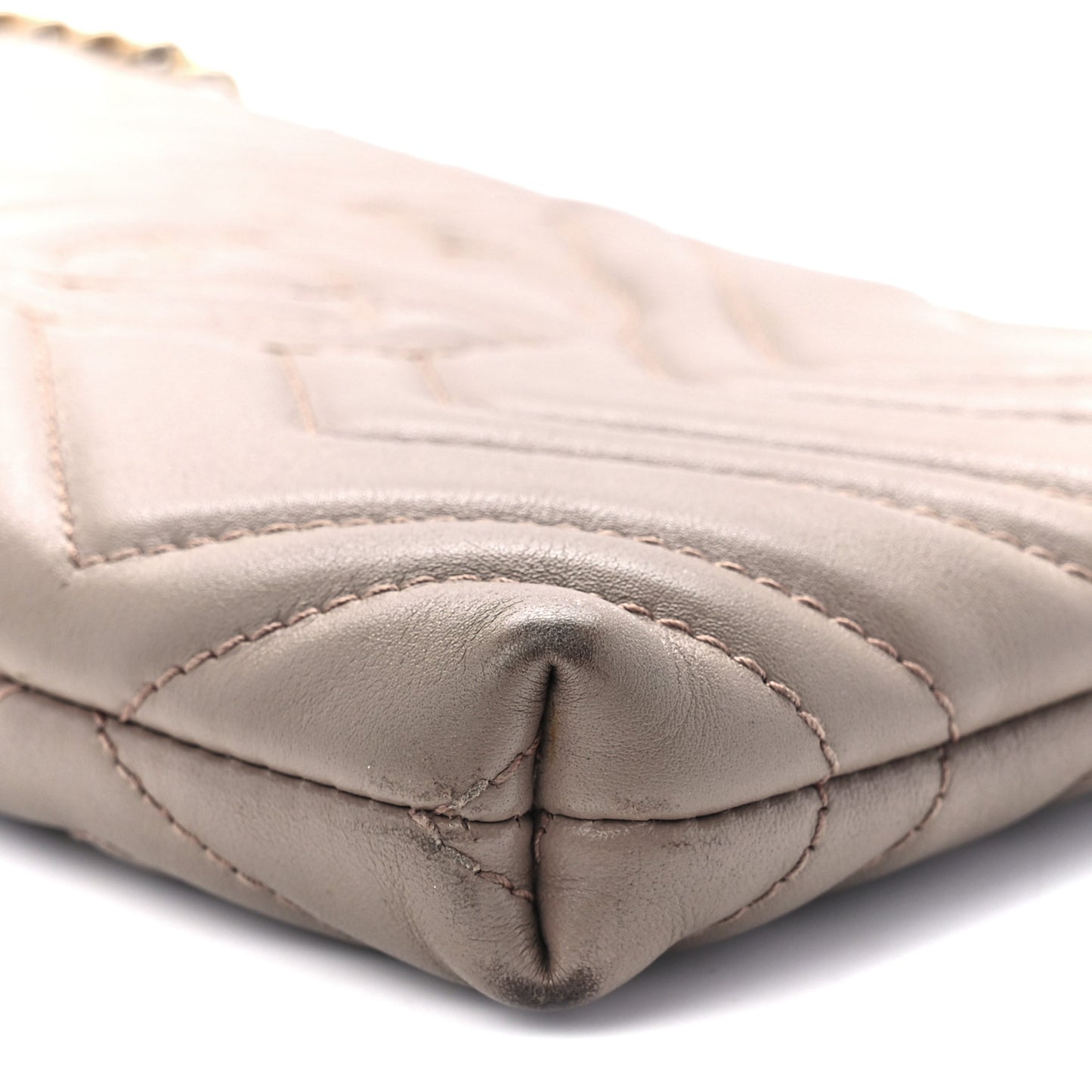 Calfskin Matelasse Mini GG Marmont Chain Bag Porcelain Rose