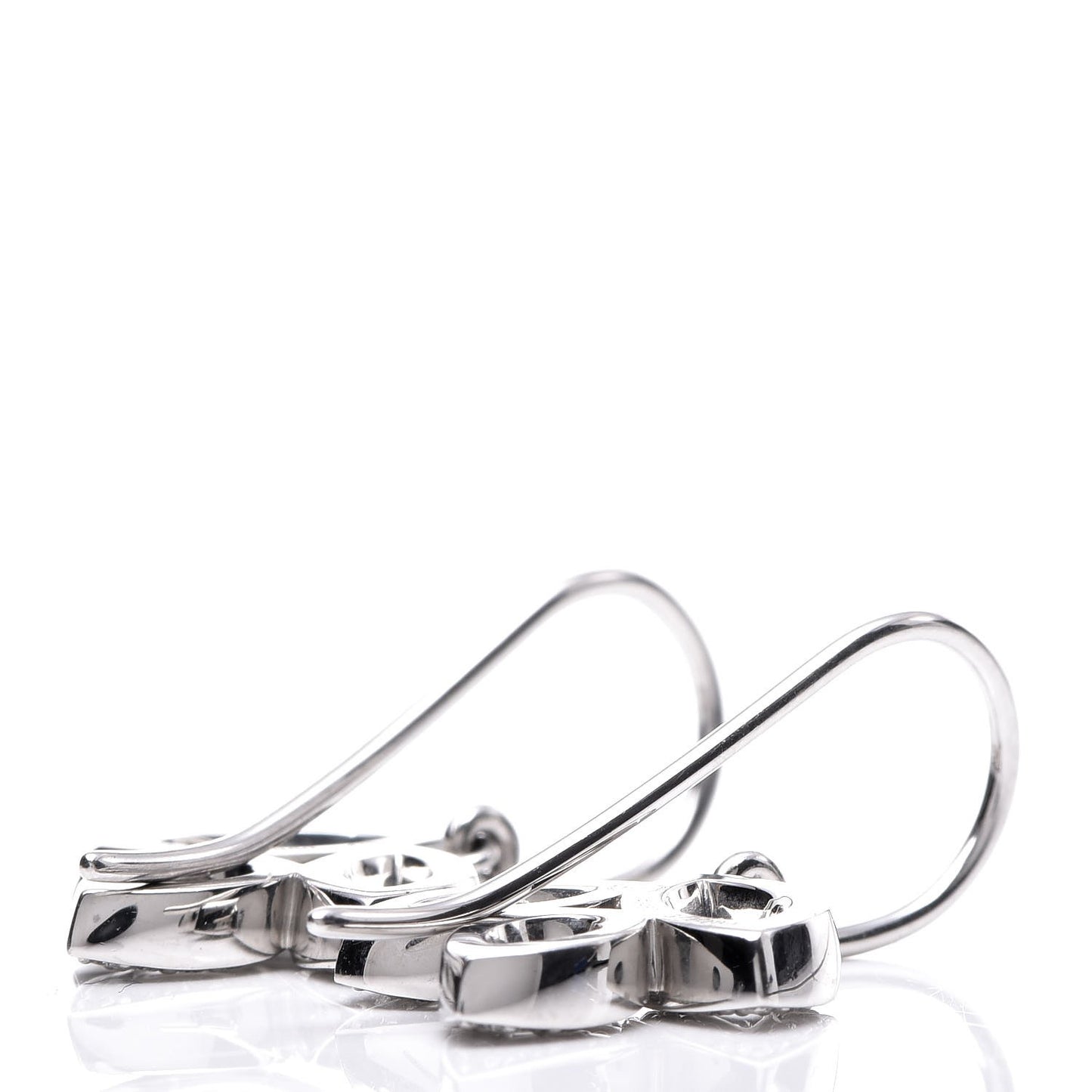 Platinum Diamond Small Lily Cluster Earrings