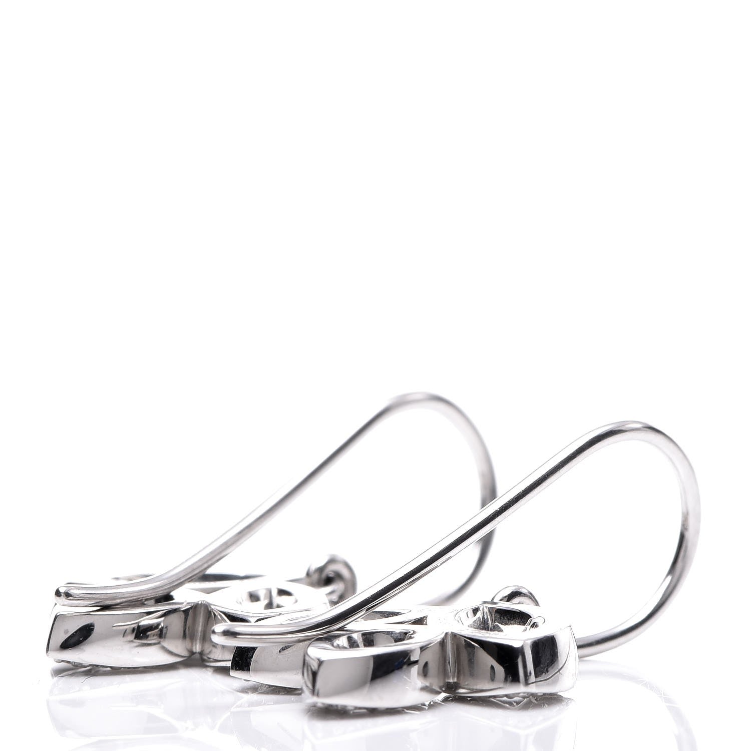 Harry Winston Platinum Diamond Small Lily Cluster Earrings 3 of 5