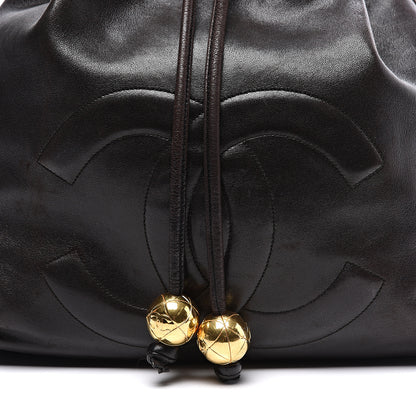 Chanel Lambskin CC Drawstring Backpack Black 11 of 11