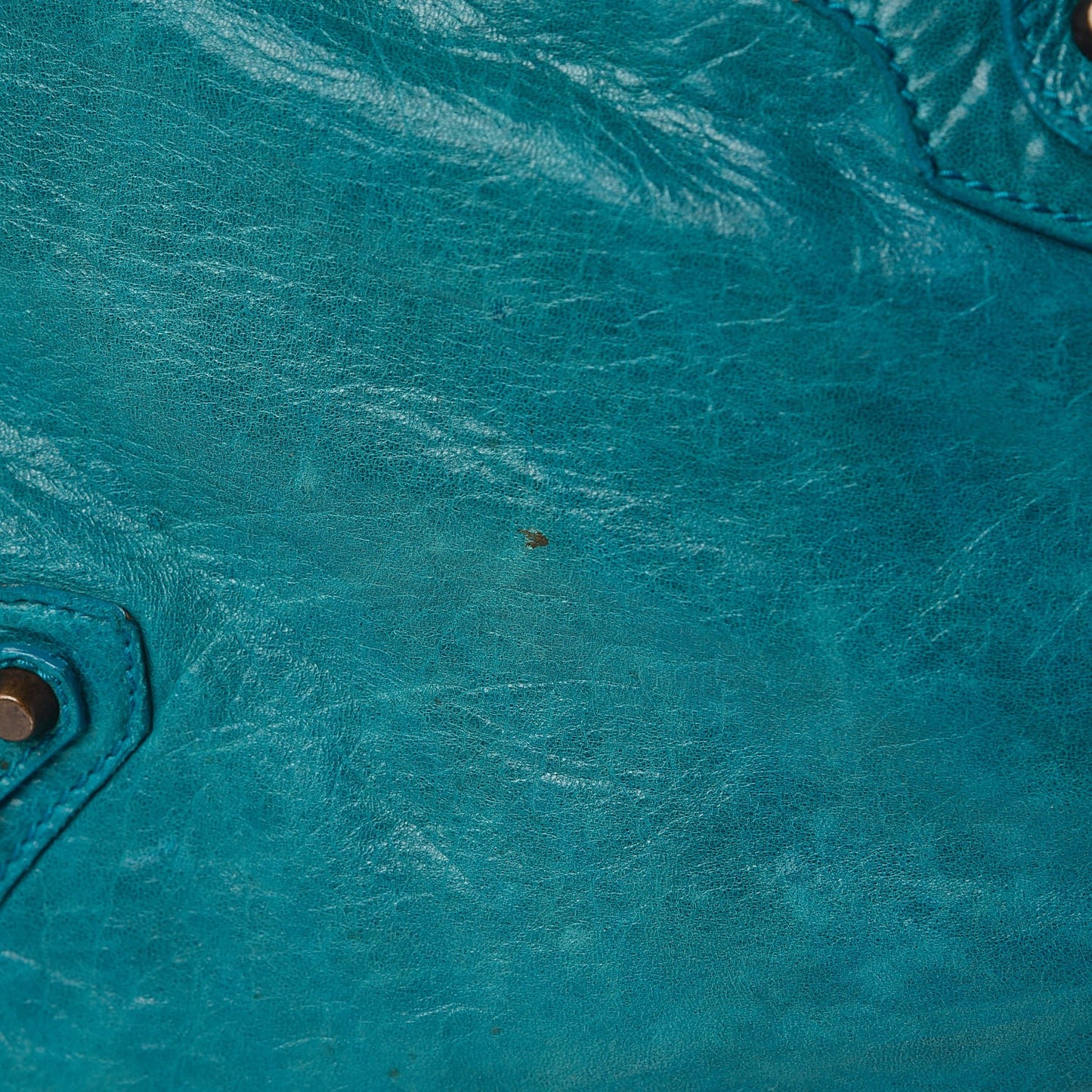 Agneau Classic Hardware Weekender Turquoise