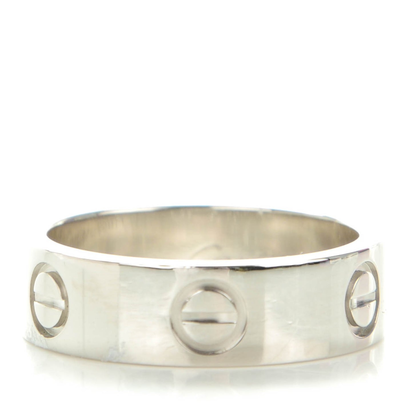 Platinum 5.5mm LOVE Ring 51 5.75