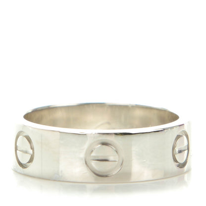 Cartier Platinum 5.5mm LOVE Ring 51 5.75 1 of 5