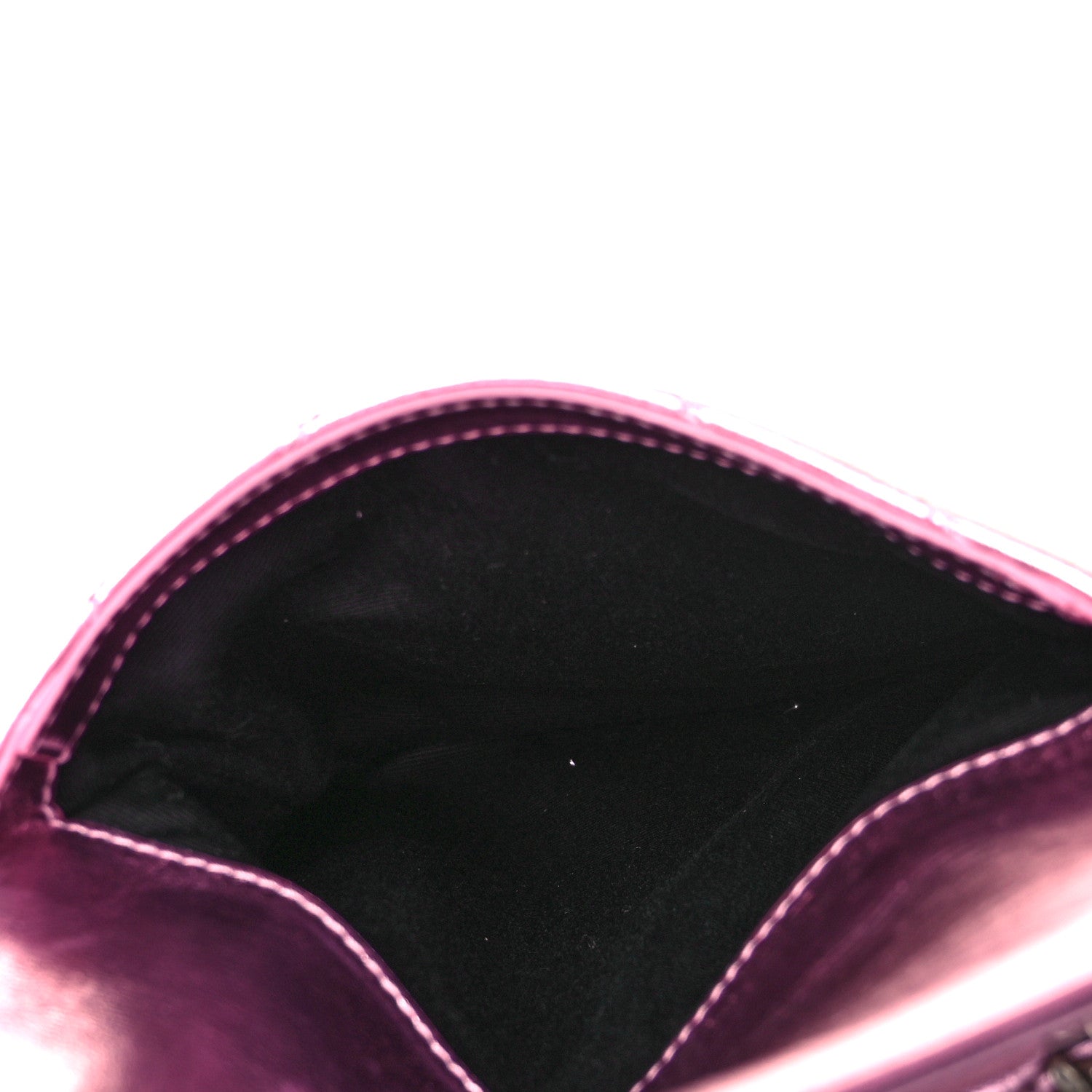 Saint Laurent Metallic Lambskin Matelasse Monogram Double Flap Bag Azalea 5 of 9