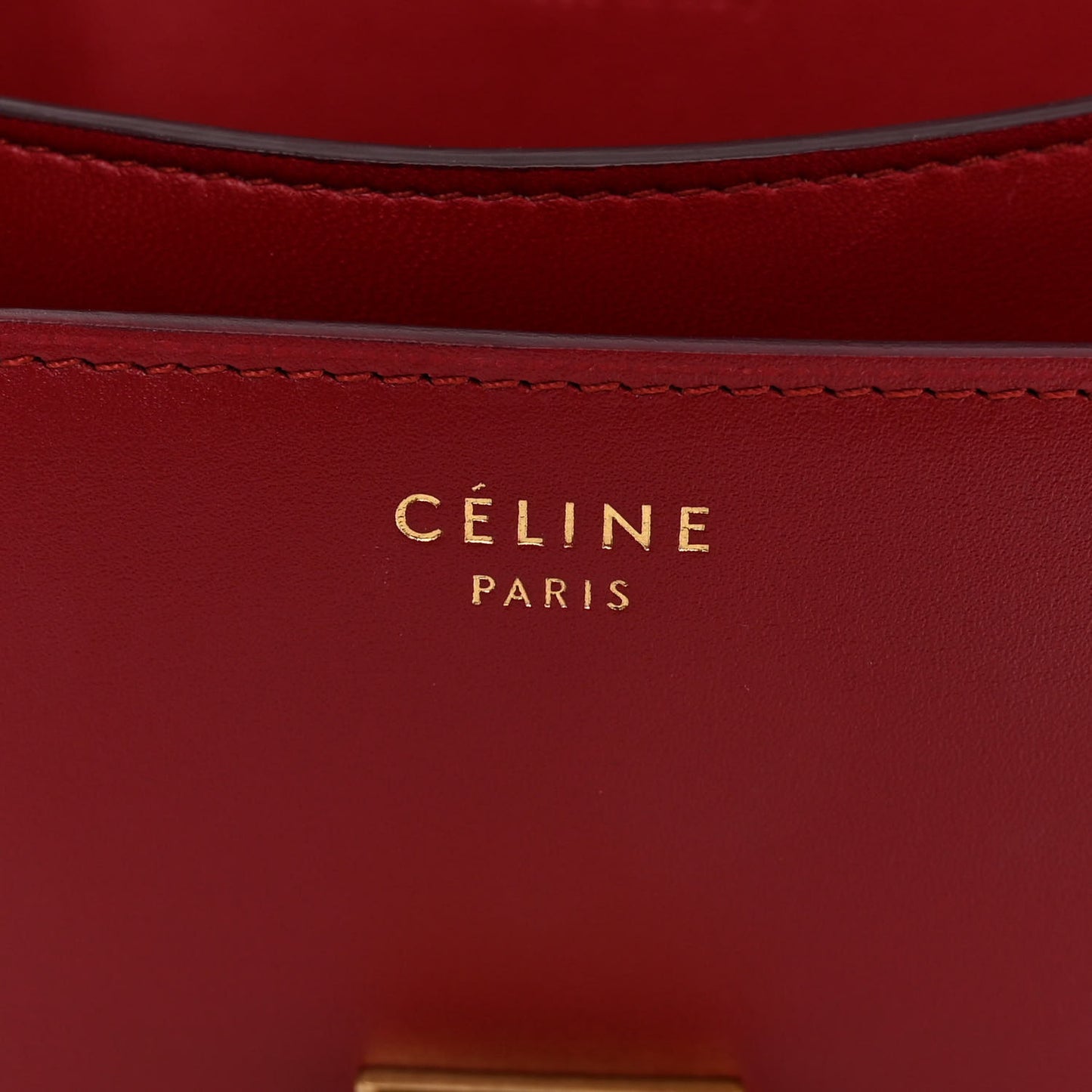 Box Calfskin Medium Classic Box Flap Bag Dark Brick