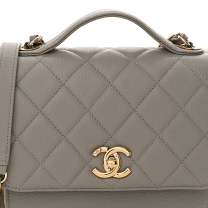 Chanel Caviar Quilted Medium Business Affinity Flap Grey 8 of 12