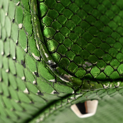 Christian Dior Metallic Snakeskin Mini Lady Dior Green 18 of 20