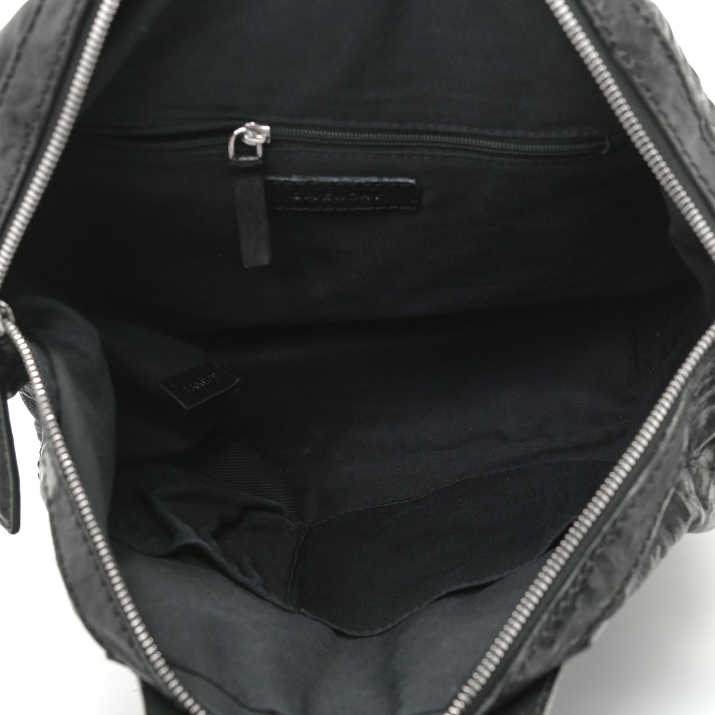 Wrinkled Lambskin Small Nightingale Black