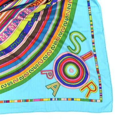 Hermes Cashmere Silk Tohu Bohu Shawl 140 Turquoise 4 of 6